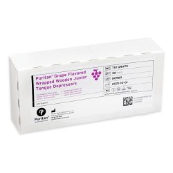 Puritan Grape Flavored Wrapped Wooden Junior Tongue Depressors