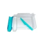 Pill Counting Tray and Spatula, W16cm x L21cm x H3.5cm, Blue 1 d-50_01
