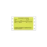 Medical Label, IV System Preprinted Pinfeed, Fluorescent Green 1 uldp-524_01