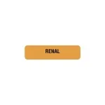 Renal, Nutrition Communication Label, W1-1/4" x H5/16" Fluorescent Orange 1 ulhd-693_01