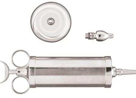 In Ear Metal Syringe With Shield 3OZ 2Tip