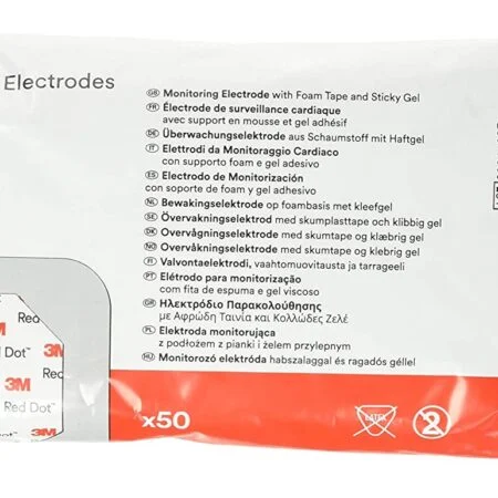 Red Dot™ Monitoring Electrode, Multipurpose, with Sticky Gel