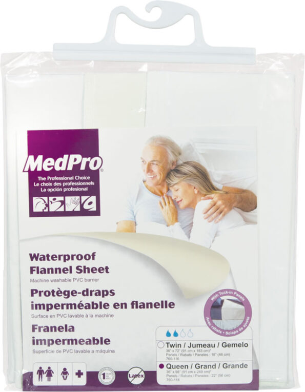 MedPro Waterproof Flannel Bed Sheet